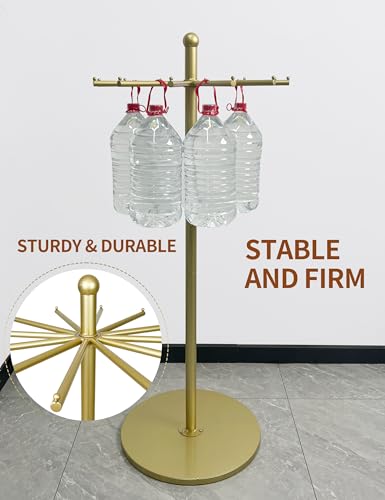 23-Inch Metal Rotating Purse & Scarf Display Rack,(Gold) - color: Gold