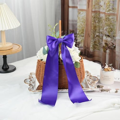 Purple Double-Faced Satin Ribbon, 3 Inch x 10 Yards - color: Regal Purple