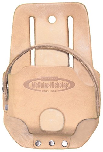 McGuire-Nicholas Tape Measure Holder in Tan Saddle Leather| Fits most oversised tape measures