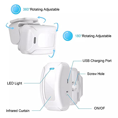 Hendun Add -On Motion Sensor Alarm, Extra Transmitter for Receiver - color: Extra Transmitter