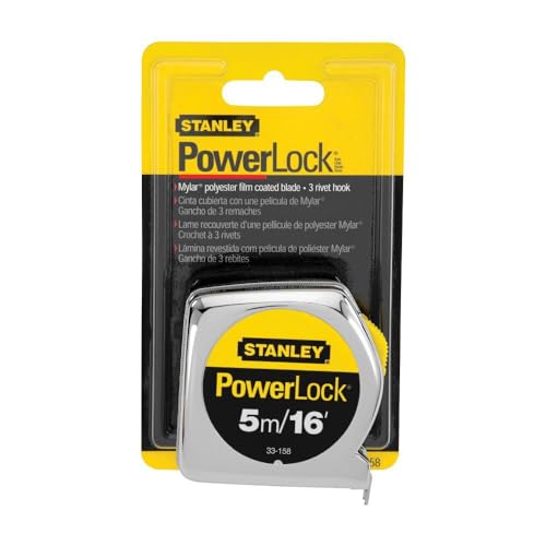 STANLEY PowerLock Tape Measure, 16-Foot (33-158) - size: 4.9 m