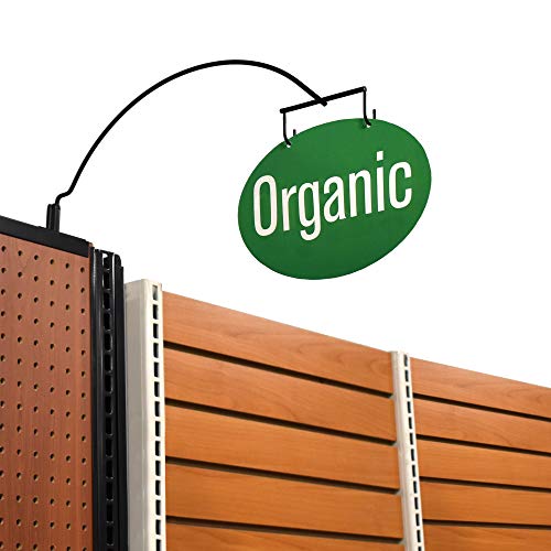 Arched Magnetic Store Aisle Sign Holder, Department Walkway Section Marker & Labeler for Gondola Shelving, 20 Pack (20 Magnetic Bases & 40 Sign Holding Arms) - size: 20 Pack, style: Double Sided, 2 Arms