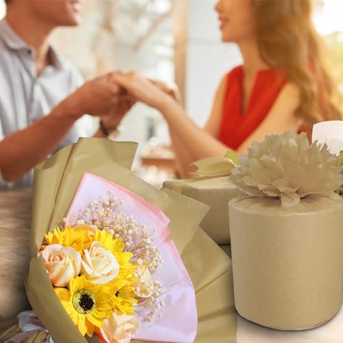Jkopsnr 100 Sheets Kraft Tissue Paper 20x14 Inches - color: Kraft, size: 14x20