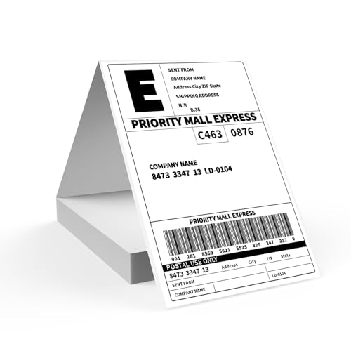 HUOJI 100 4x6 Thermal Labels 100/Stack, Commercial Grade - size: 1 Stacks | 100 Labels