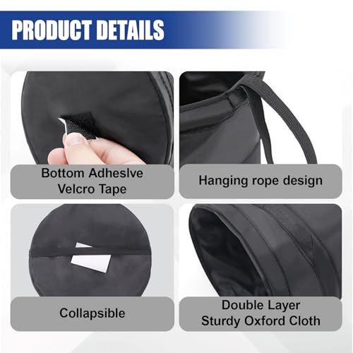 Collapsible Car Trash Can, Mini Portable Auto Garbage Bag, 1PC - size: 1PC