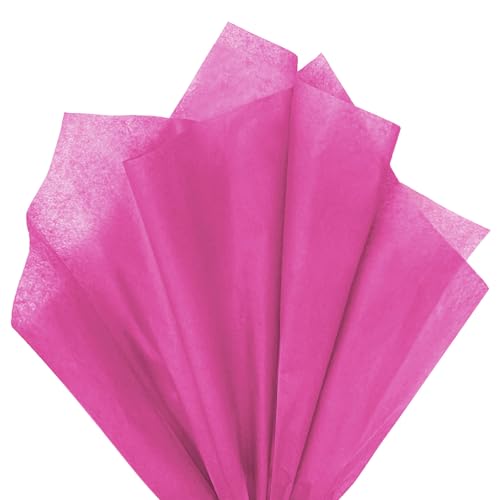 120 Sheets 14 x 20 Inch Hot Pink Tissue Paper for Gift Bag Wrapping - color: Hot Pink