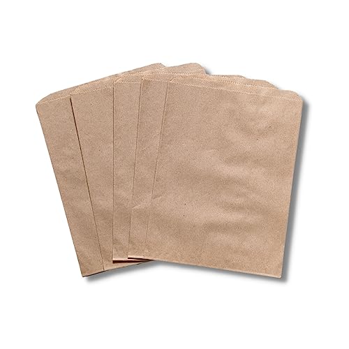 A Package 4 It 1,000-100% Recycled Brown Flat Paper Merchandise Bags - Medium (8 1/2 x 11)