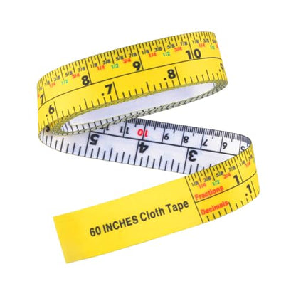 60'' Fractional Inch and Decimal Engineer Scale Cloth Tape Measure