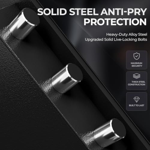 6.0 Cu Ft Large Double Door Fireproof Drop Safe for Business Heavy Duty Safe Box with Drop Slot Anti-Theft Money Drop Box with Lock and Slot Anti-Fishing for Cafe Restaurant Gas Station - size: 6.0 CuFt