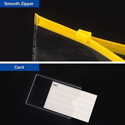 Tamaki 10 Pack Plastic Envelope, Files Zipper Folders, 13 x 9.25 Inch - size: A4