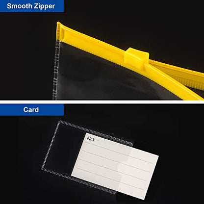 Tamaki 10 Pack Plastic Envelope, Files Zipper Folders, 13 x 9.25 Inch - size: A4