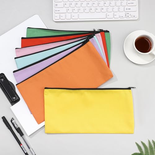 Teling 14 Pack Bank Money Bags with Zipper for Cash, Modern Color - color: Modern Color