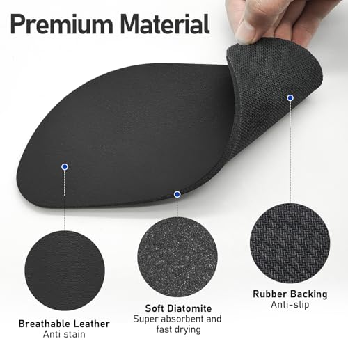 LOPNUR 2 Pack Refrigerator Drip Tray Catcher, 8.3"x3.7" Semi-Circle, Black - color: Black, size: Semi Circle - 8.3"x3.7"