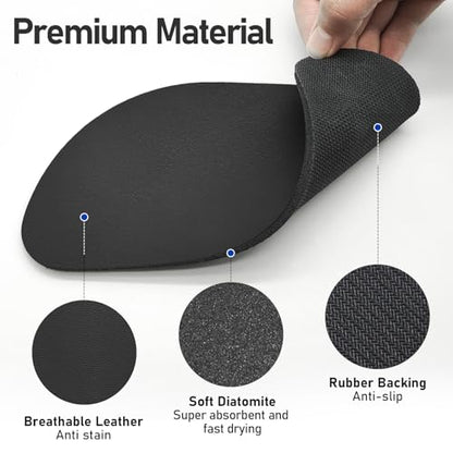 LOPNUR 2 Pack Refrigerator Drip Tray Catcher, 8.3"x3.7" Semi-Circle, Black - color: Black, size: Semi Circle - 8.3"x3.7"