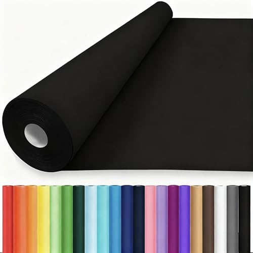 Vanhench 36" x 2520" (210') Black Wrapping Paper Roll - color: Black, size: 36" Width X 210' Length