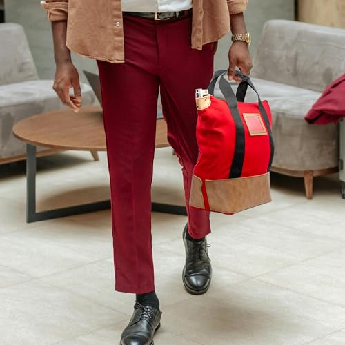 Locking Heavy Duty Courier Bag, 18x18x8 inch - color: Red