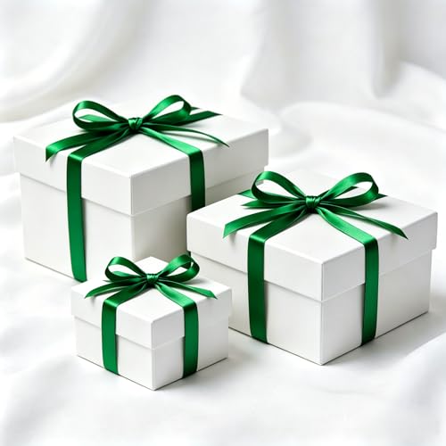 1/2 Inch Green Satin Ribbon 50 Yards Single Face Polyester - color: Green, size: 1/2 inch