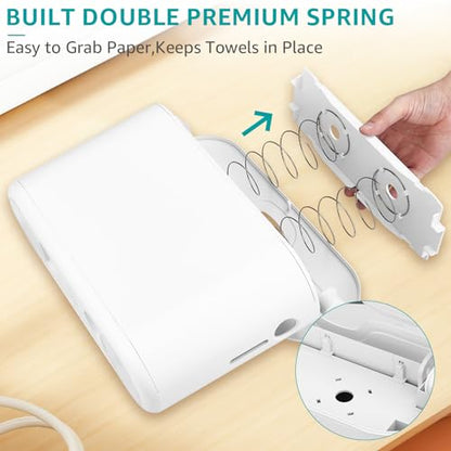 Multifold Paper Towel Dispenser Countertop, White - color: White
