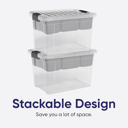 Superio Mini Storage Container Organizing Bin with Removable Tray Deep Plastic Tools, Sewing, Crafts Box, 2.5 Qt. - size: X Mini 2.4 Qt. X Deep