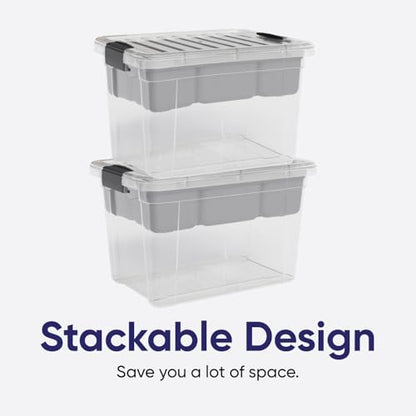 Superio Mini Storage Container Organizing Bin with Removable Tray Deep Plastic Tools, Sewing, Crafts Box, 2.5 Qt. - size: X Mini 2.4 Qt. X Deep