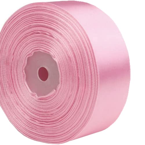 Pink Satin Ribbon 1.5 Inch for Gift Wrapping, 50 Yards in Length - color: Pink, size: 1.5"