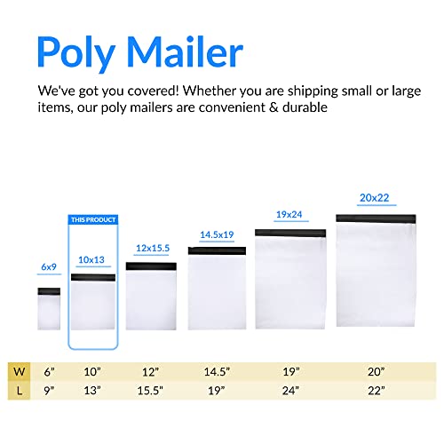 Reli. Poly Mailers 10x13" | 220 Count | White