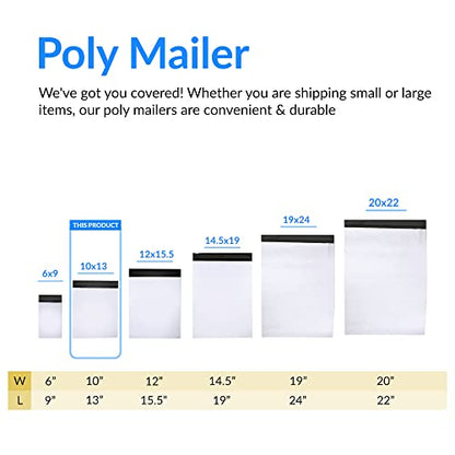 Reli. Poly Mailers 10x13" | 220 Count | White