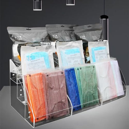 Clear Display Risers Stand Acrylic Display Shelf 1 2 3 Tiers Organizers For Dessert Figures Makeup