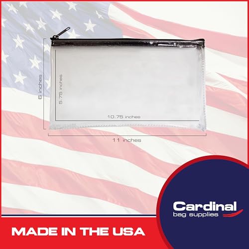 Multi-Purpose Zipper Bag, Clear, 11 x 6 Inch - color: Clear
