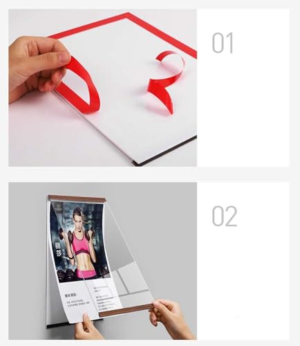 Wall Mount Acrylic Sign Holder (A5 148×210mm/5.83×8.27inches) - color: Horizontal and Vertical Dual Use A5 148×210mm/5.83×8.27inches