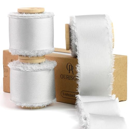 Silk Satin Ribbon 1-1/2 Inch x 30 Yards Gray - color: Gray