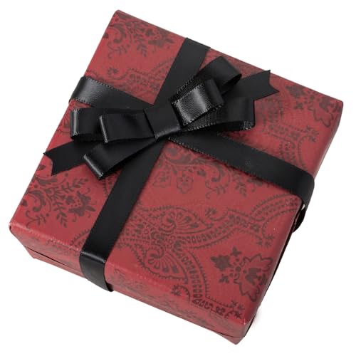 3/8 Inch Black Ribbon 50Yards – Perfect for Gift Wrapping - color: Black, size: 3/8"