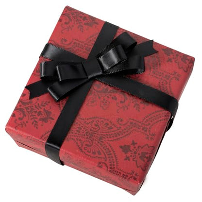 3/8 Inch Black Ribbon 50Yards – Perfect for Gift Wrapping - color: Black, size: 3/8"