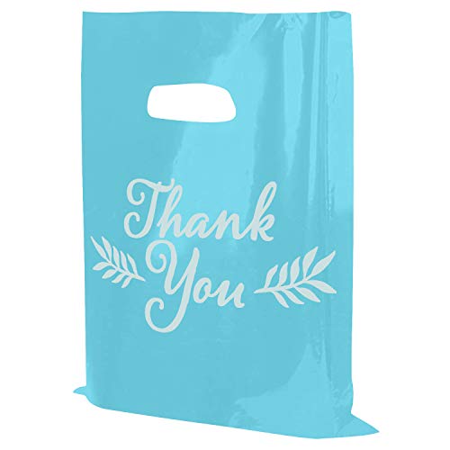 Thank You Bags, Merchandise Bags, Customers, Small Business, Blue, 16”x18” - color: Blue, size: 16" x 18"