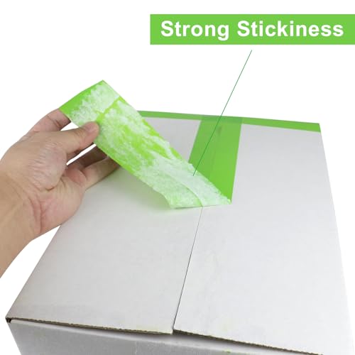 BOMEI PACK Light Green Packing Tape 2.5mil x 1.88" x 55 Yards, 3 Rolls Industrial Heavy Duty Packaging Tape for Packing Shipping Moving and Storage - color: light green