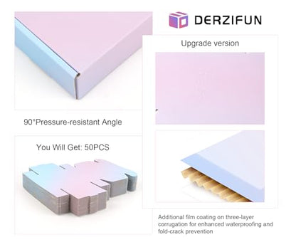 6"x4"x1.6" Shipping Boxes, 50 Pack Purple Cardboard Mailer Box, Small Gift Boxes for Packaging Small Business - color: Purple, size: 6x4x1.6 in