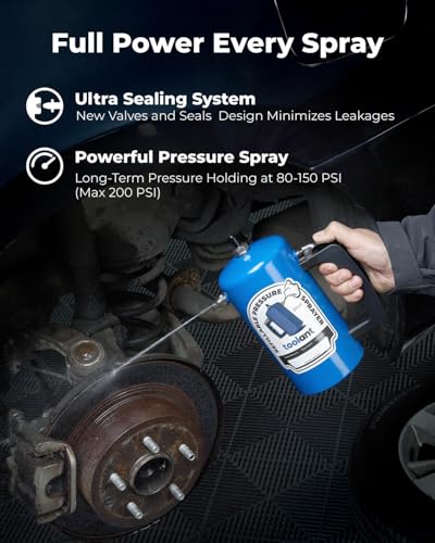 toolant 32oz Refillable Pressurized Sprayer, 200 PSI Max, Blue - color: Blue