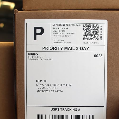 Buhbo Compatible DYMO LabelWriter 4XL Shipping Label 1744907, 4 x 6 inch - size: 8 Rolls