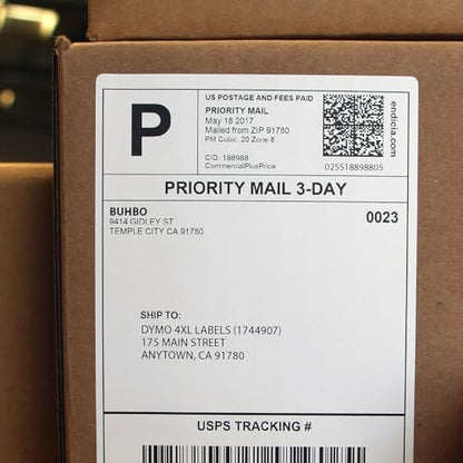 Buhbo Compatible DYMO LabelWriter 4XL Shipping Label 1744907, 4 x 6 inch - size: 8 Rolls