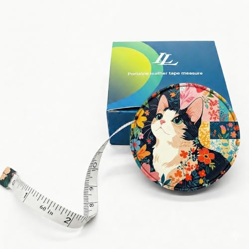 Body Measuring Tape for Body Cloth Tape Measure Fabric Tailors Sewing Medical Measurements TapeLeather Tape Measure Retractable Dual Sided Ruler (Cat) - color: Cat