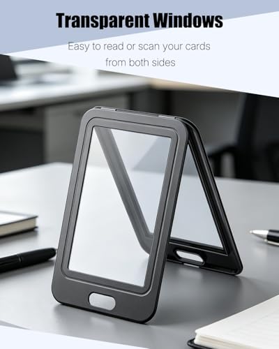 Uniclife 3 Pack Vertical Badge Holders for Office School IDs - color: Black-01, size: 3 Pack