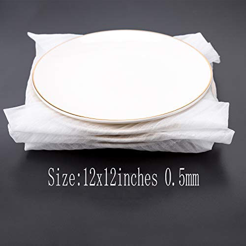 12 x 12 Inches (100 Count) Cushioning Foam Wrap Sheets Moving Supplies Packing Cushion Foam Packing Material for Dishes, Plates, Glasses, Vases, Cups, All Purpose Protection, Storage(Ultra Thin)