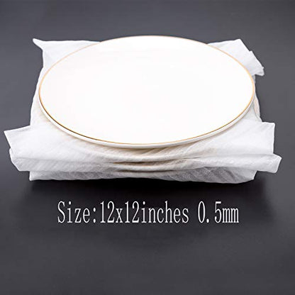 12 x 12 Inches (100 Count) Cushioning Foam Wrap Sheets Moving Supplies Packing Cushion Foam Packing Material for Dishes, Plates, Glasses, Vases, Cups, All Purpose Protection, Storage(Ultra Thin)