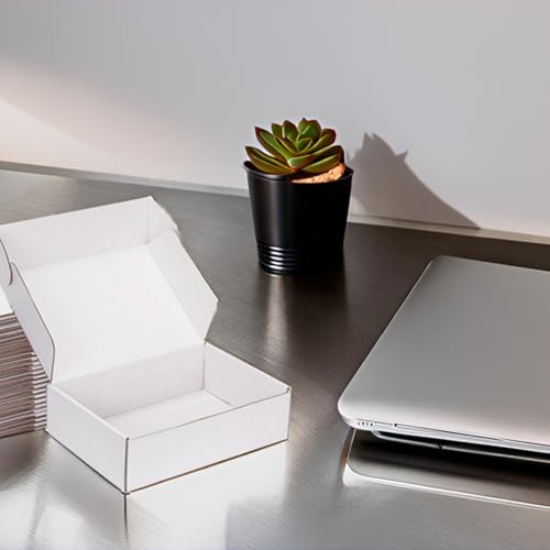 8x5x2 White Shipping Boxes for Small Business, Packing, 25 Pack - color: White, size: 8x5x2 Inch