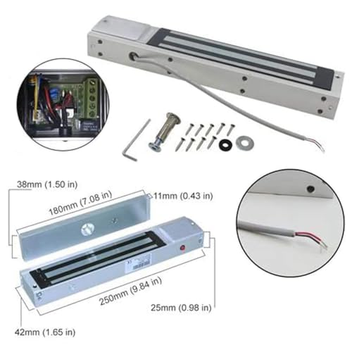Backup Battery Supported Phone APP Remote Open Metal Case Weatherproof Biometric Fingerprint RFID Keypad Access Control System 600LB Magnetic Lock Smart Tuya App Remote PIN Code - size: Fingerprint Remote Manage Keypad