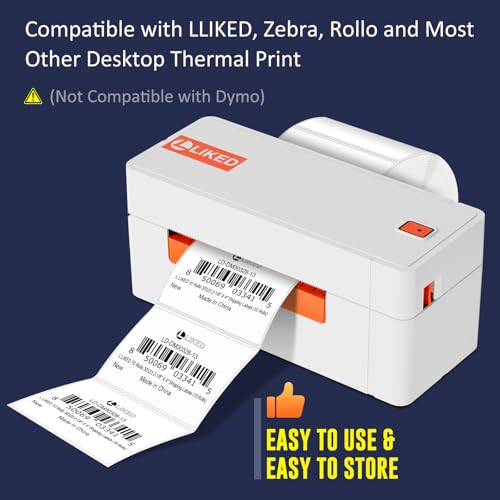 LLIKED 700 Thermal Shipping Labels 3"x2", Strong Adhesive Labels - size: 3"x2"-1 Roll