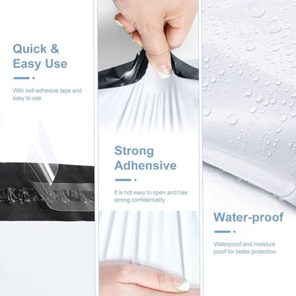 Metronic Poly Mailers 24x24 1200PC Extra Large Shipping Bags for Business - color: White, size: 24x24 1200PC