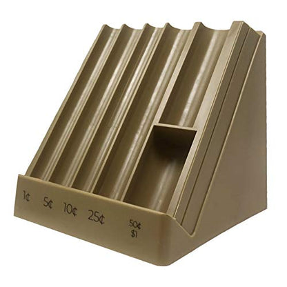 Nadex Vertical Coin Holder Pro - Coin Sorting Organizer Sorts Coins in Columns, Great for Bank Tellers, Making Change and Storing Coins