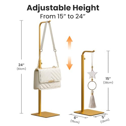 Gold Tabletop Display Racks for Purses and Banners, 2-Pack - color: Gold, size: 2 Pack