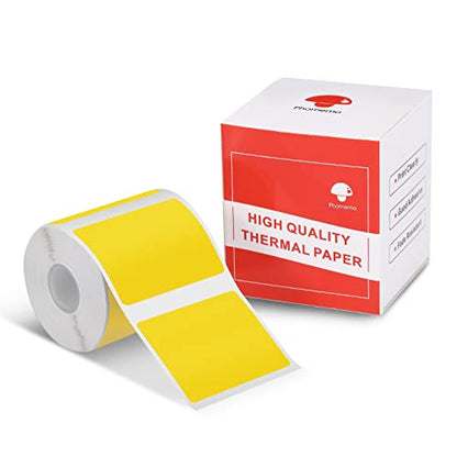 Phomemo Yellow Labels, 1.57"x1.18" M110/M100/M220/M108 Thermal Stickers - color: Yellow, size: 1.57"x1.18"